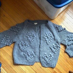 Chunky Knit Gray Cardigan